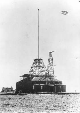 Colorado Springs experimental station with Union Printers Home in the background.