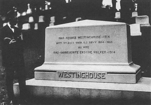 George and Marguerite Westinghouse's grave in Arlington Cemetery.