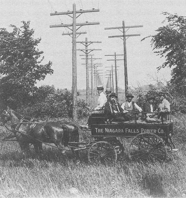 The Niagara Falls Power Company with Buffalo transmission lines.